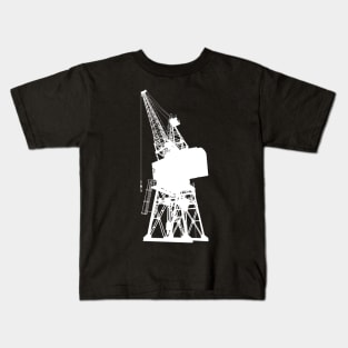 Dockyard Crane White Kids T-Shirt